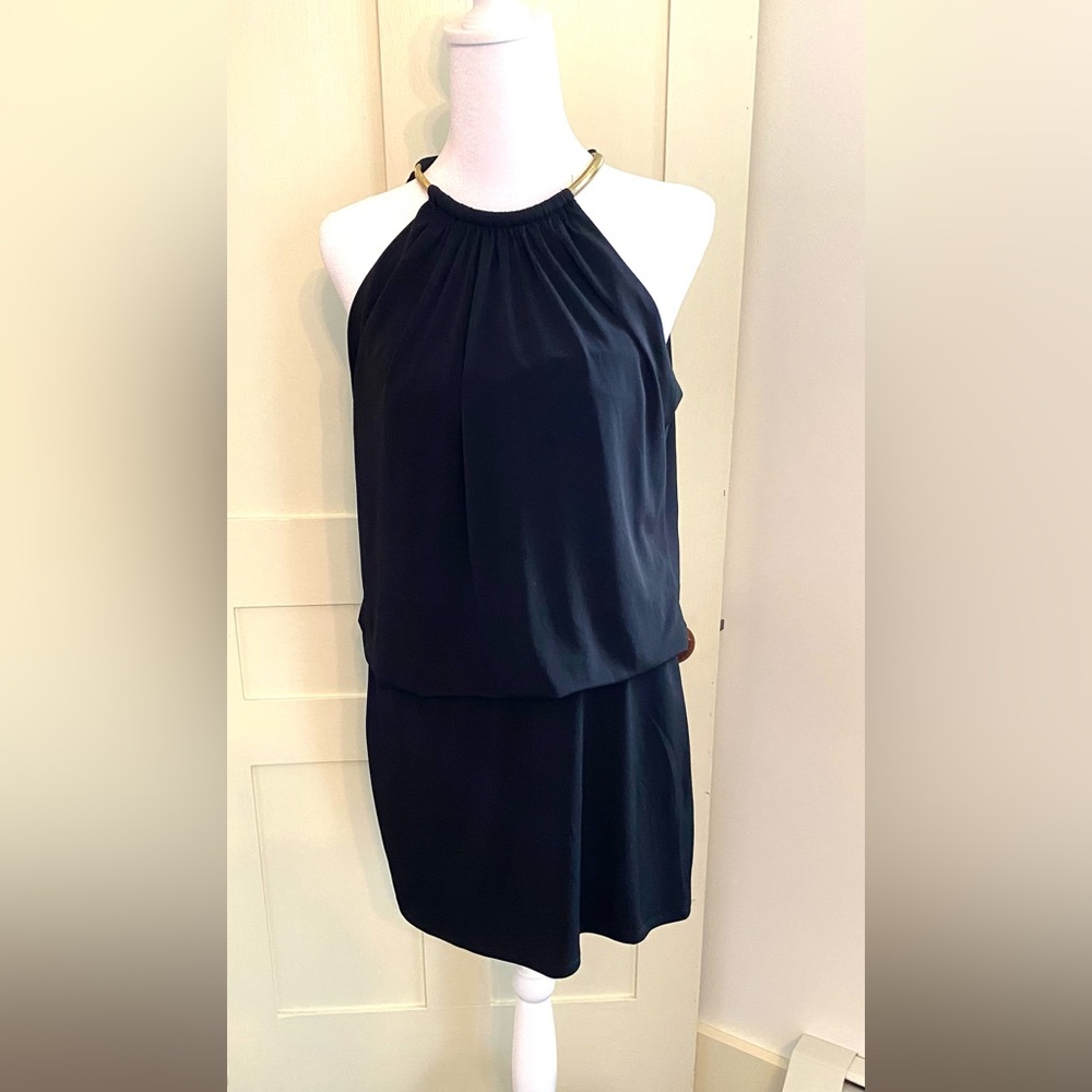 Jessica Simpson Blouson Halter Mini Dress